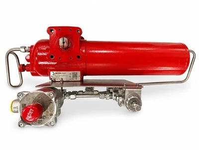 Kompakt pneumatisk kvarter-svingaktuator